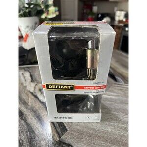 Defiant Hartford Aged Bronze Keyed Entry Door Knob